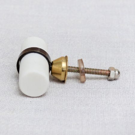 White Tube Stone Drawer Knob